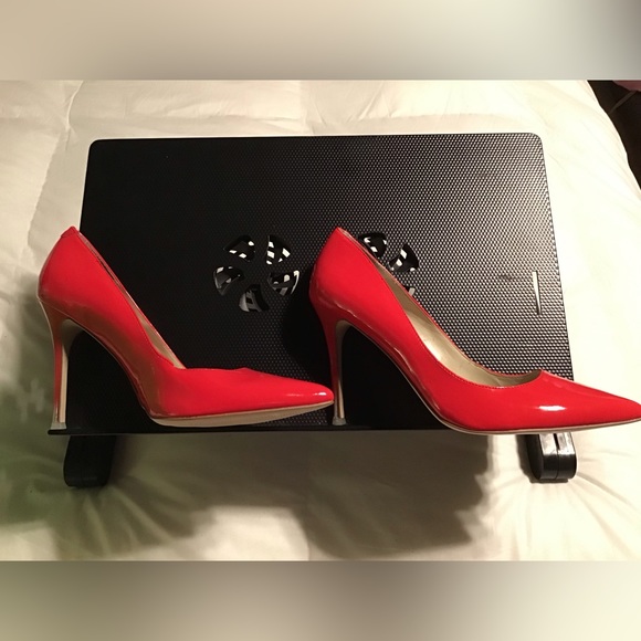 New BCBGeneration Red Patent Pumps (8) - Picture 4 of 5